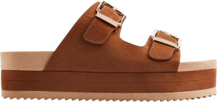 Graceland slippers cognac