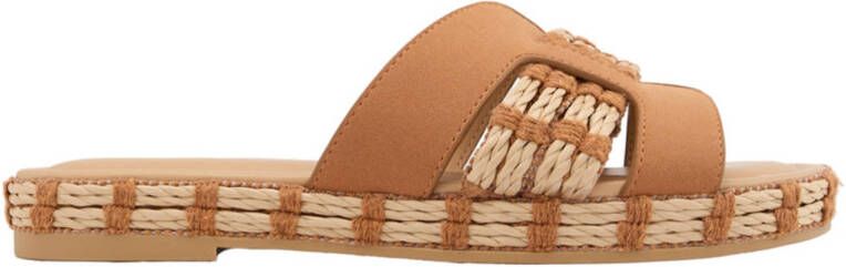 Graceland slippers cognac