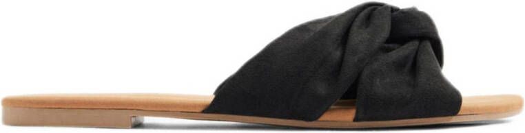 Graceland Zwarte slipper knoop