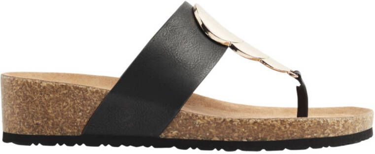 Graceland Dames Zwarte slipper