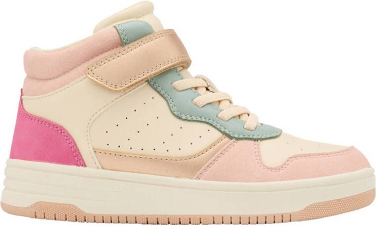 Graceland sneakers beige lichtroze lichtgroen