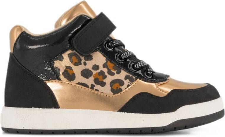 Graceland sneakers goud panter zwart