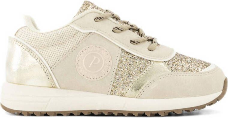 Graceland Beige chunky sneaker glitters