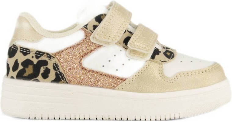 Graceland sneakers wit goud panter