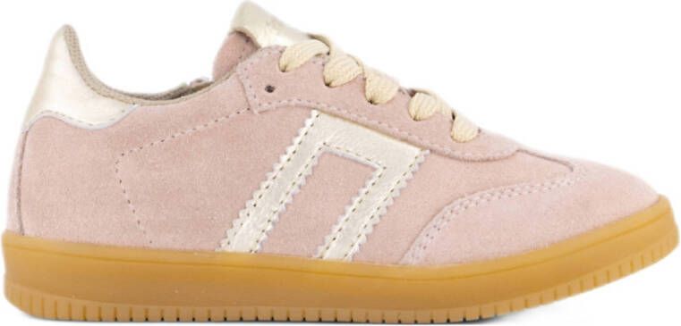 Graceland suède sneakers lichtroze
