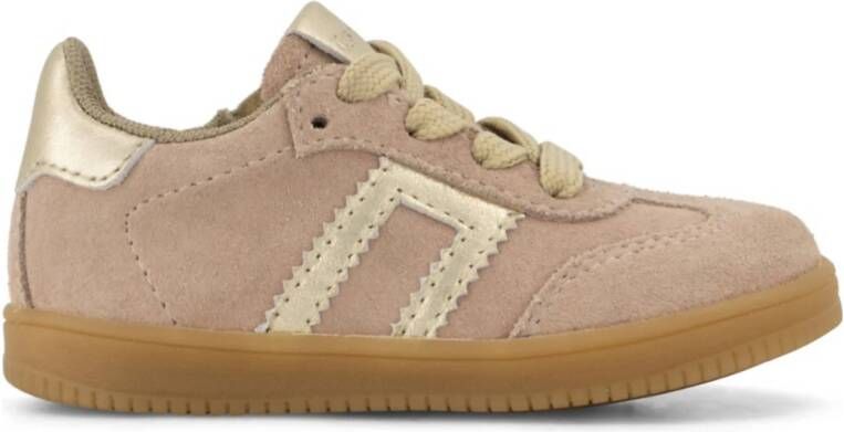 Graceland suède sneakers roze goud