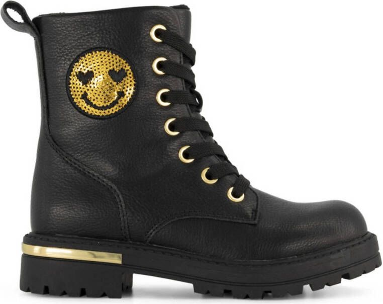 Graceland Zwarte veterboots