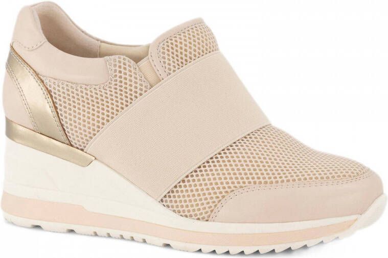Graceland wedge sock sneakers beige - Schoenen.nl