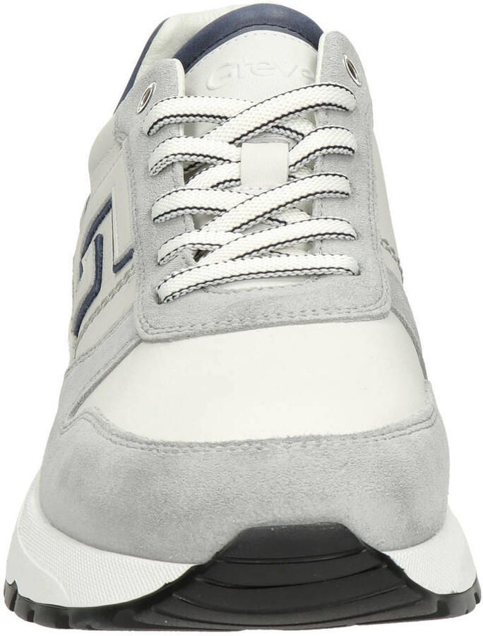Greve Arnhem suède sneakers met meerkleurig wit - Foto 3
