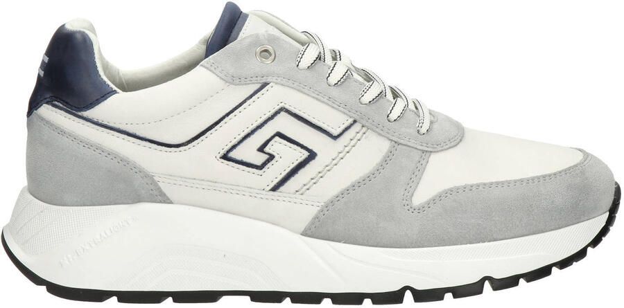 Greve Arnhem suède sneakers met meerkleurig wit