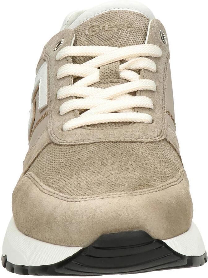 Greve Arnhem suède sneakers met print meerkleurig taupe - Foto 2