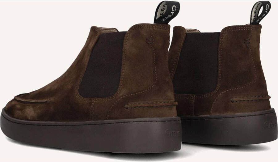 GREVE Chelsea Boots Heren Wave 2701 43 5 Suède Bruin - Foto 4