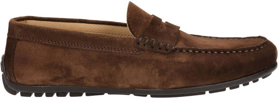 Greve Imola suède mocassins bruin