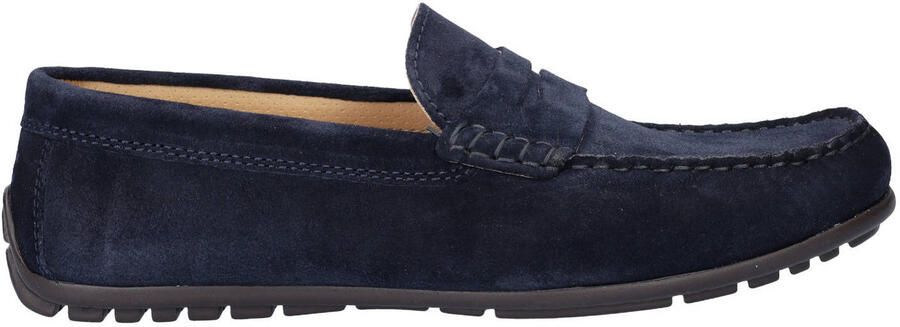Greve Imola suède mocassins donkerblauw