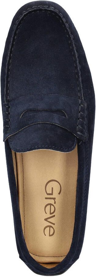 Greve Imola suède mocassins donkerblauw - Foto 3