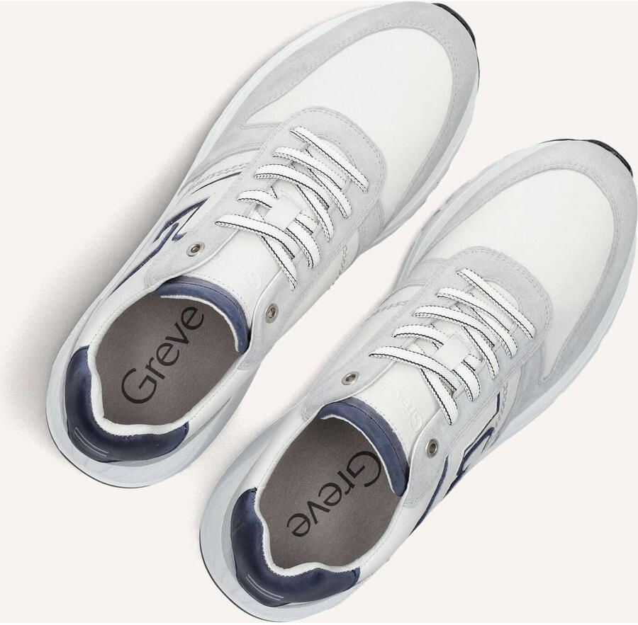 GREVE Lage Sneakers Heren Arnhem Leer Wit - Foto 2
