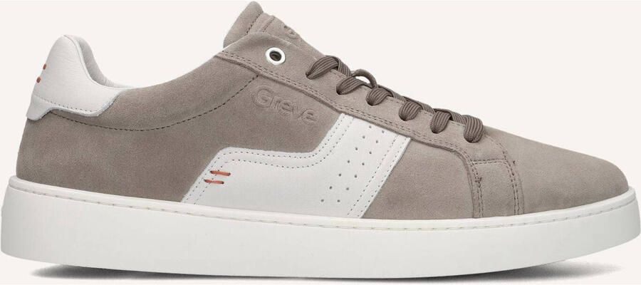 GREVE Lage Sneakers Heren Wave Suède Taupe
