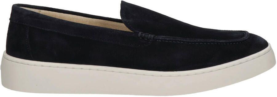 Greve Wave suède loafers donkerblauw