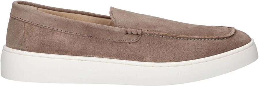 Greve Wave suède loafers taupe