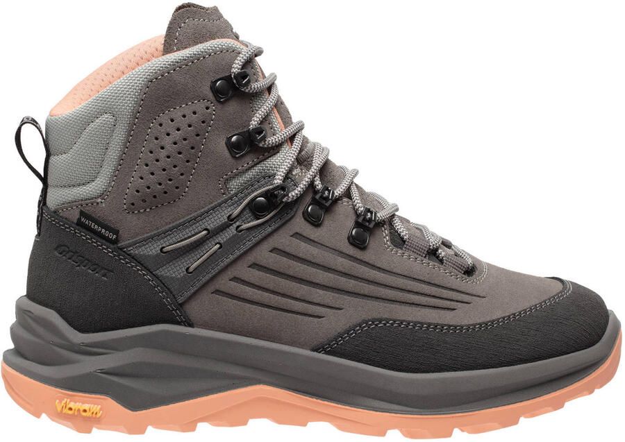 Grisport Overland Mid Dames Wandelschoenen Grey Peach