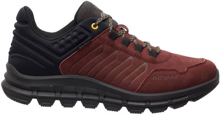 Grisport Street Low nubuck wandelschoenen donkerrood