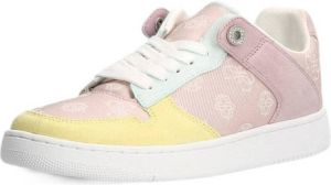 GUESS Ballinn suède sneakers geel oudroze