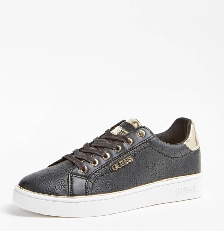 Guess Zwarte Bekie Active Lady Sneakers met reliëf Black Dames