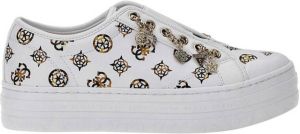 GUESS Betrix 2 instap sneakers met allover print wit bruin