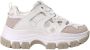 GUESS Dames Sneakers Brayjen Wit-Beige Klassiek Comfortabele Schoenen - Thumbnail 1