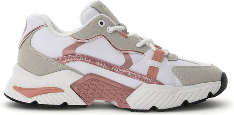 GUESS Carrli5 chunky sneakers roze wit