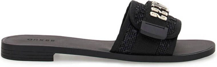GUESS Elyze3 slippers zwart