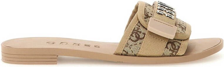 GUESS Elyze4 slippers beige