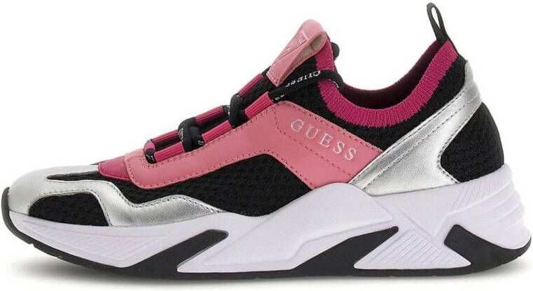 GUESS Geniver2 chunky sneakers zwart roze