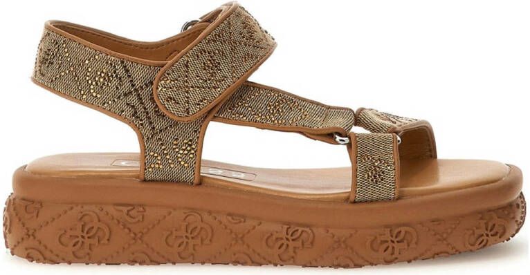 GUESS Dames Sandalen Bruin FLJLD2FAL03 BEIBR Lode2