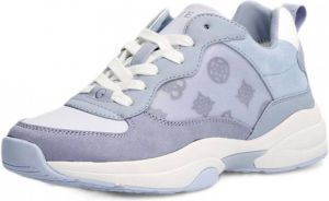 Guess Sneakers van leer en textiel model 'Luckee'