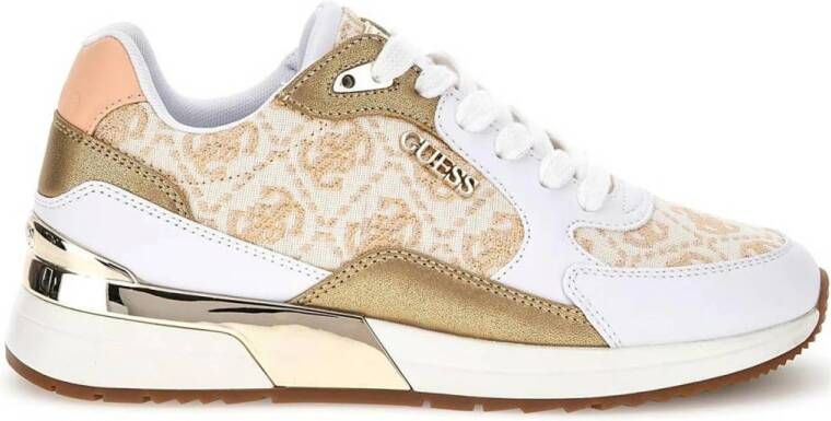 GUESS Moxea10 sneakers wit goud
