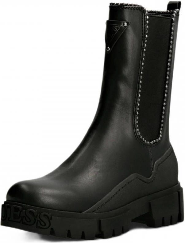 GUESS NAHALLA hoge chelsea boots met studs zwart