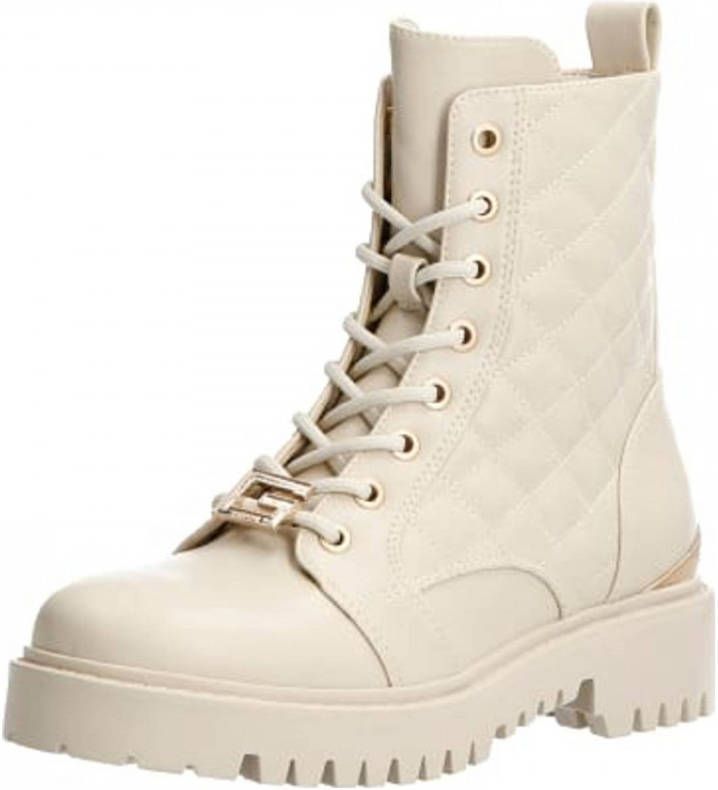 GUESS Omalae veterboots beige off white