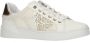 Guess Witte en bruine damesschoenen met gouden details White Dames - Thumbnail 1