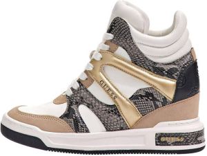 GUESS Lisa Dames Sneakers Hoog White Roccia