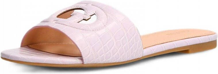 GUESS Tashia slippers met crocoprint lila