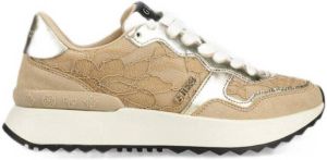 GUESS Vinnna2 beige sneaker met kant beige