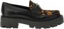 GUESS Yanika2 chunky loafers zwart panter - Thumbnail 1