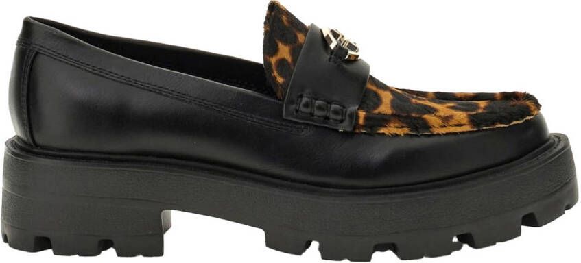 GUESS Yanika2 chunky loafers zwart panter