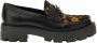 GUESS Yanika2 chunky loafers zwart panter - Thumbnail 1