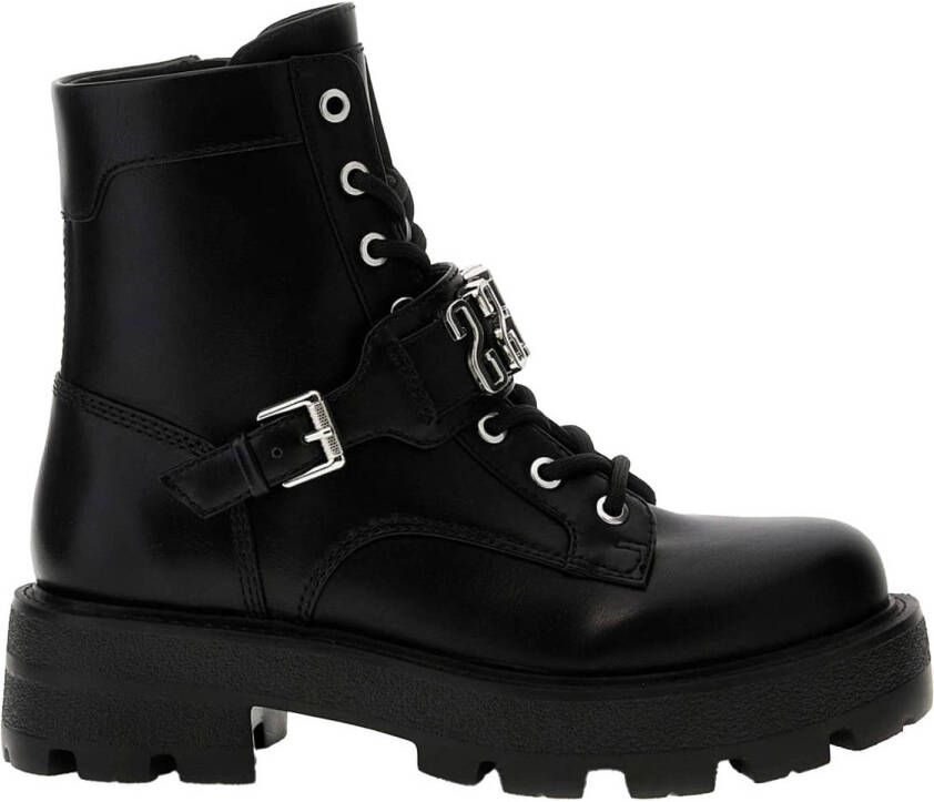 GUESS Yanzy chunky veterboots zwart