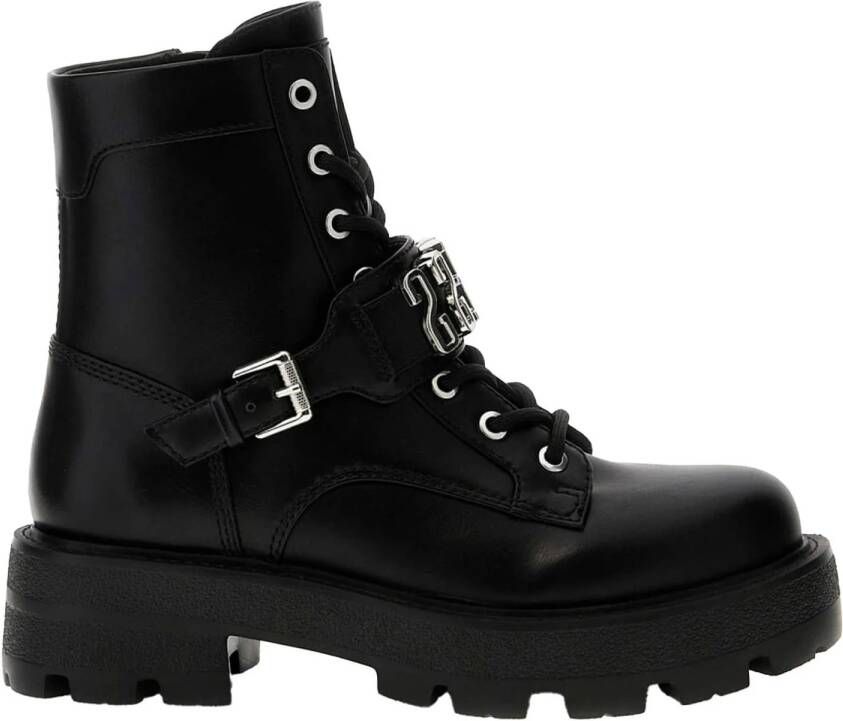 GUESS Yanzy chunky veterboots zwart