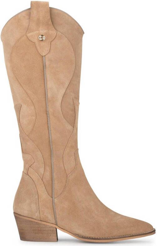 Haboob Byblos suède cowboylaarzen beige