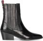 HABOOB Enkellaarsjes Dames Claiire Maat: 42 Materiaal: Leer Kleur: Zwart - Thumbnail 2