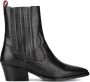 Haboob Claire Enkellaarsjes Enkelboots met rits Dames Zwart - Thumbnail 2